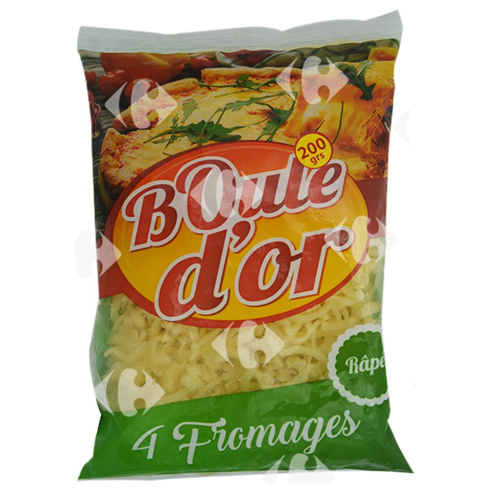 [619863] Mélange de 4 Fromages Râpés Boule D'Or 200g