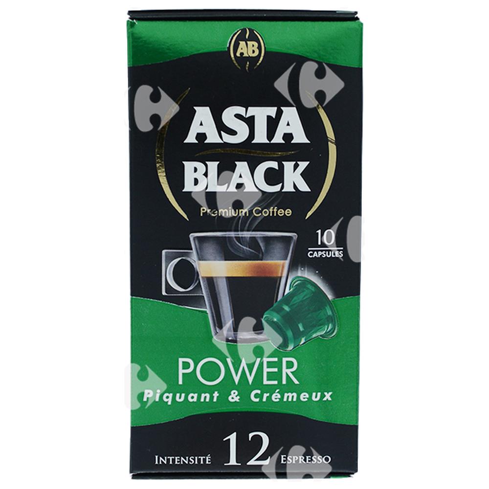 Café en Capsules Power Asta Black N12x10