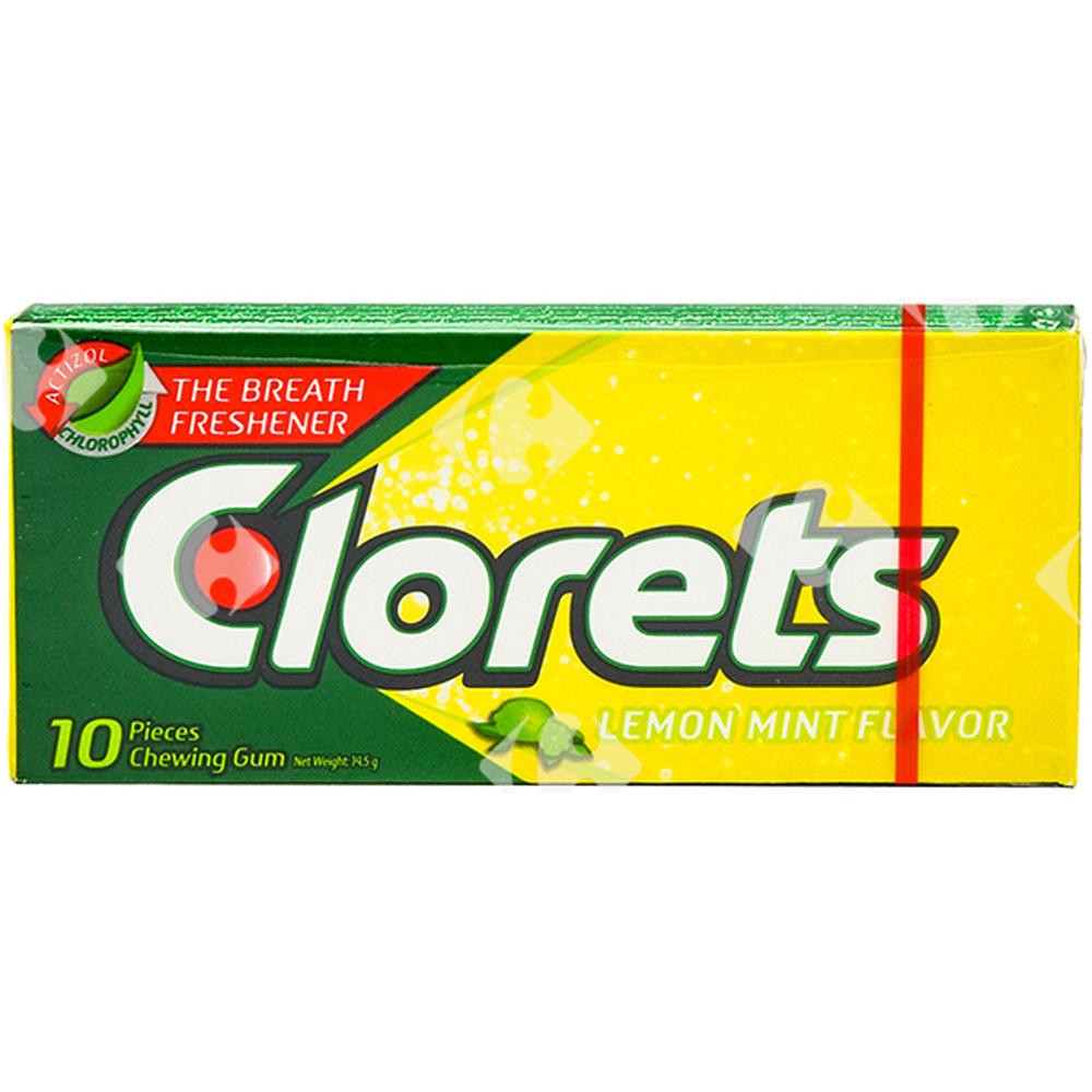 [632175] Chewing-Gum Citron et Menthe Clorets 10 unités
