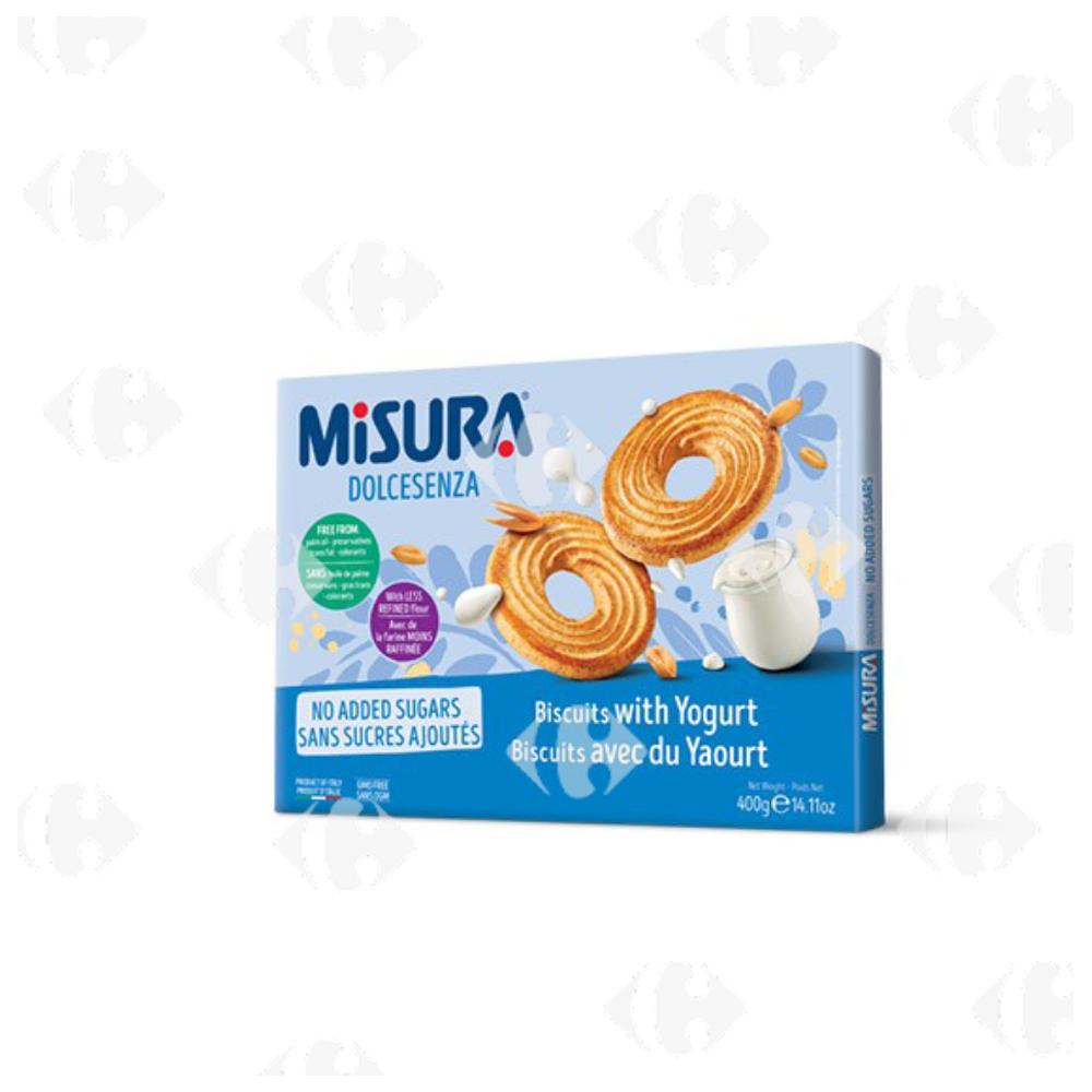 [628847] Biscuits Digestive Yaourt Sans Sucres Ajoutés Dolcesenza Misura 400g