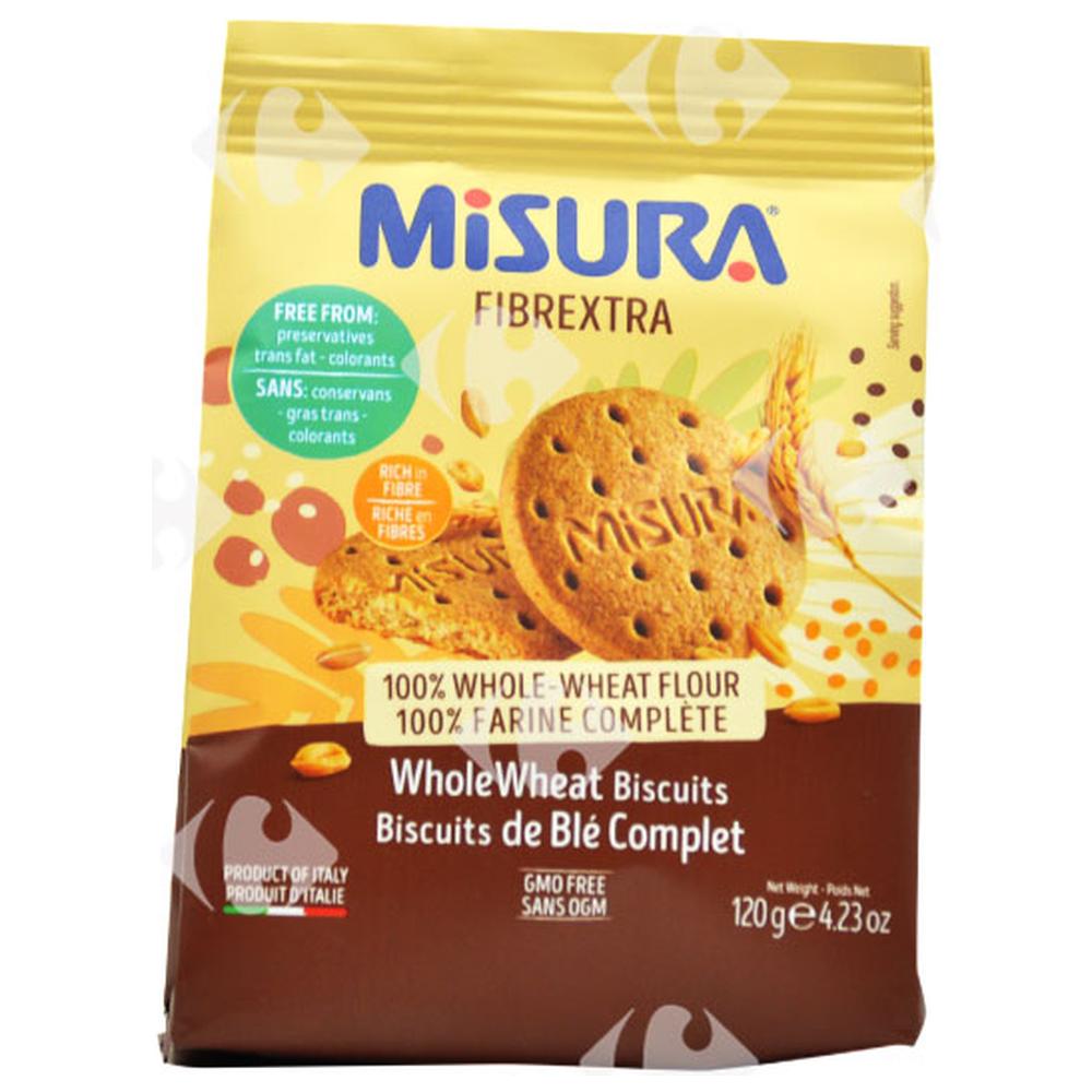 [628844] Biscuits Digestive Fibre Extra au Blé Complet Misura 120g