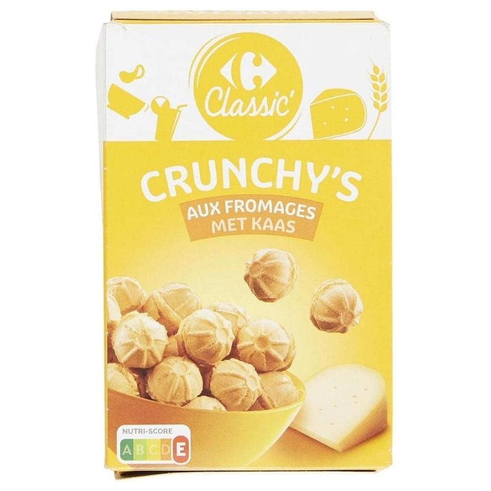 [613469] Biscuits Apéritifs Gaufrettes Fromage Carrefour Classic 80g