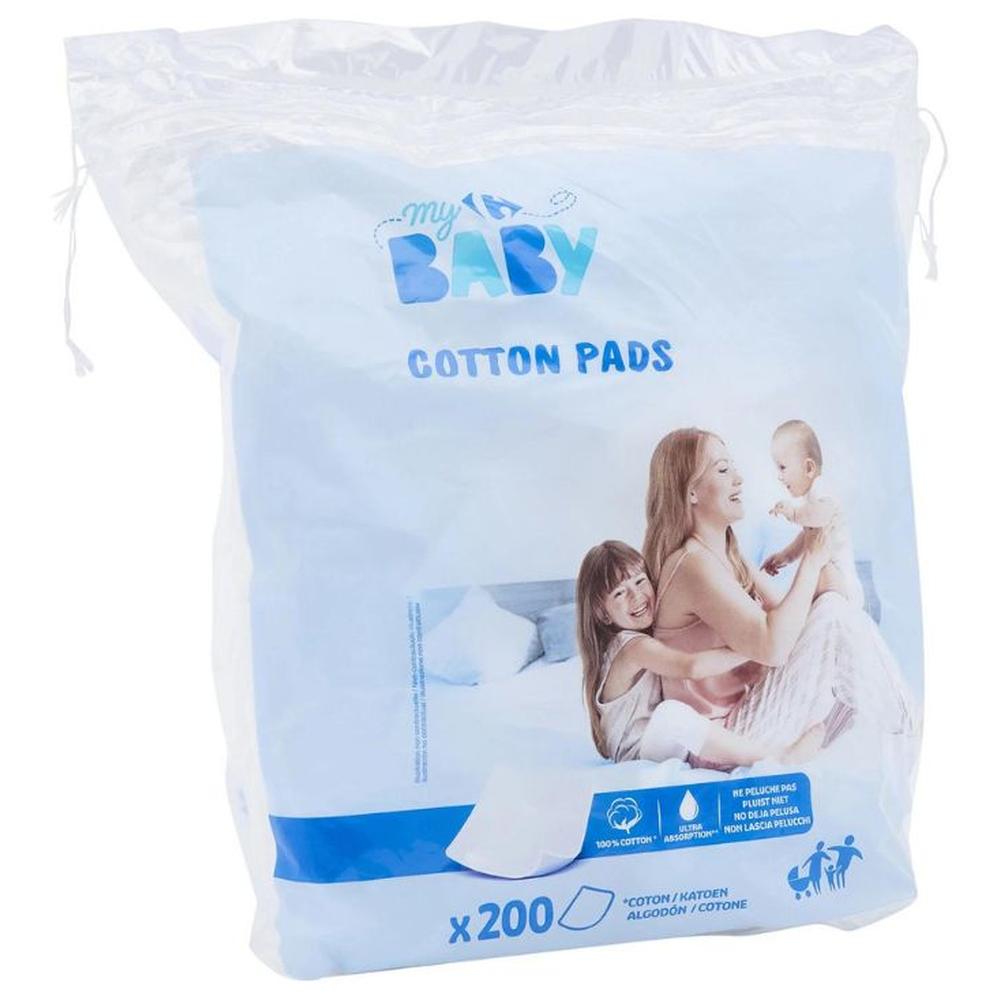 [709698] Carré Coton Bébé Cotton Pads Carrefour Baby 200 unités