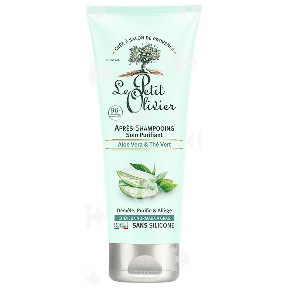 [673250] Après-shampooing purifiant Aloe Vera Thé Vert Le Petit Olivier 200ml