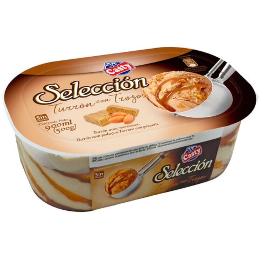 Pot de Glace Nougat avec Morceaux Casty 900ml