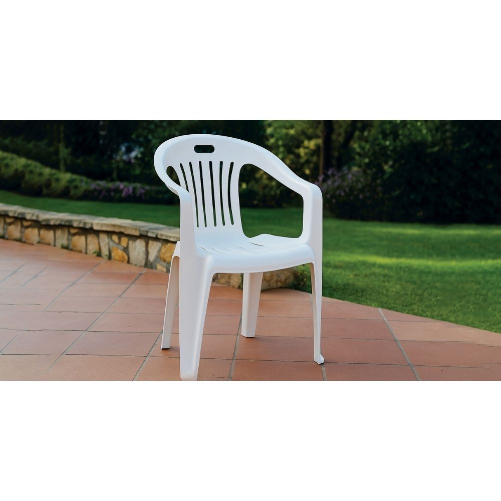 [727106] Chaise Perla Blanche