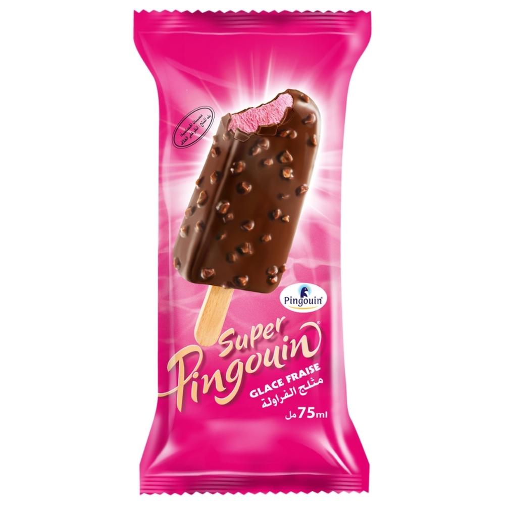 [21934] Bâtonnet Glace Super Pingouin Fraise Pingouin 75ml