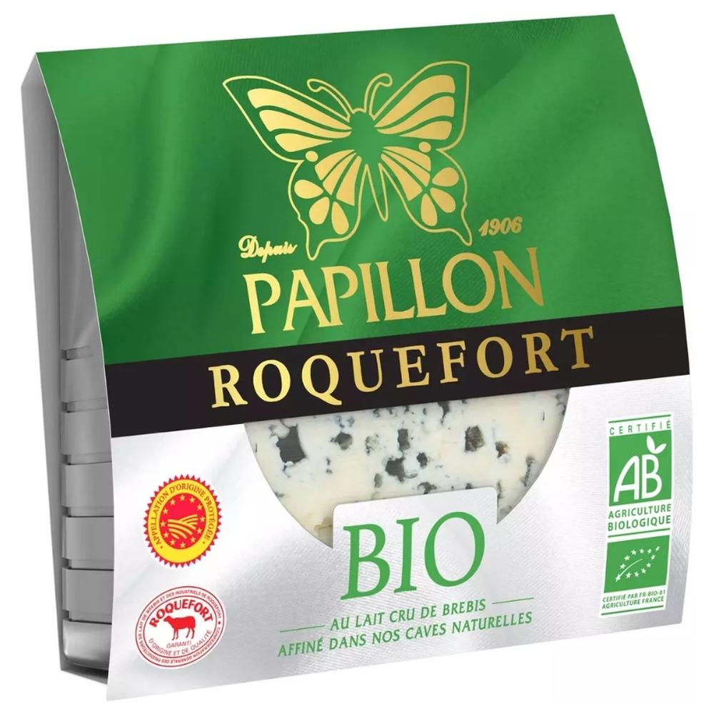 [651781] Fromage Roquefort Bio Papillon Portion 100g