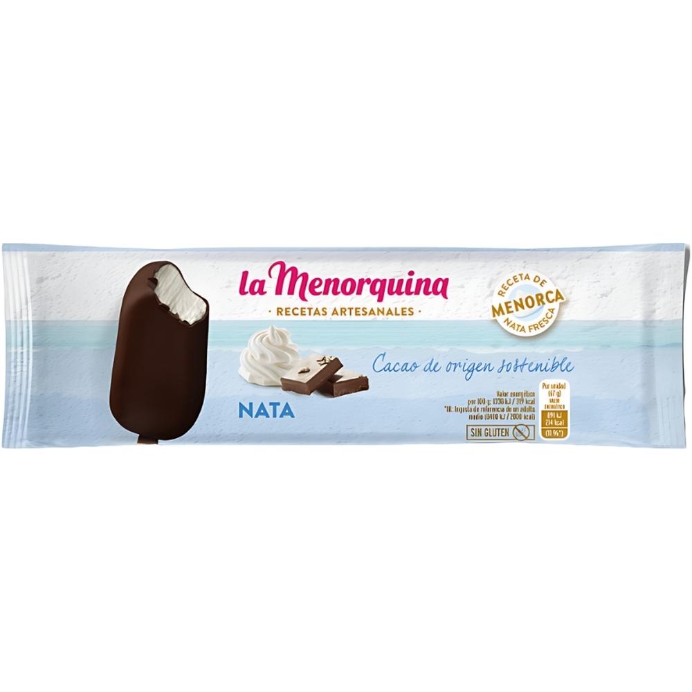 [714628] Bâtonnet Glace Crème Chocolat Noir La Menorquina 90ml.