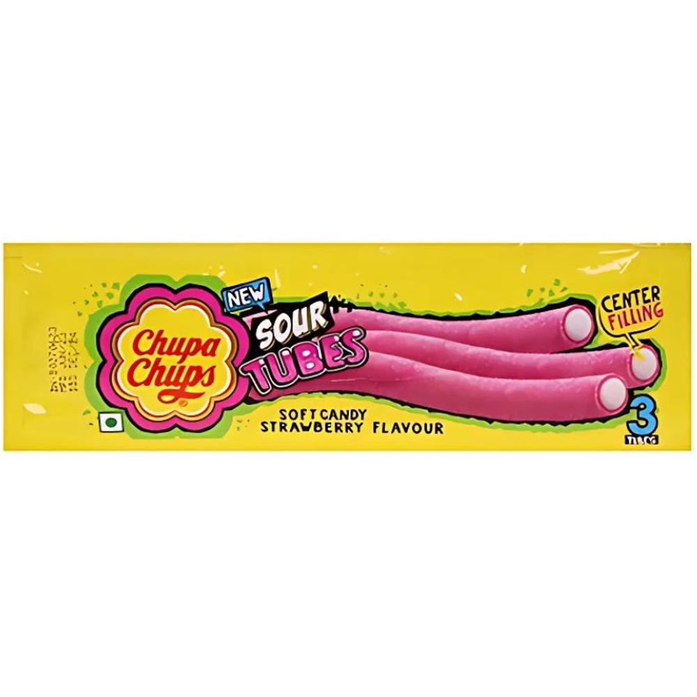 [726052] Bonbons Gélifiés Sour Tubes Chupa Chups 24g