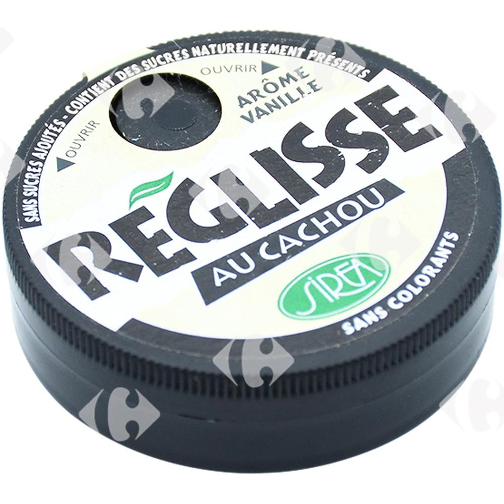 [50960] Réglisse Cachou Arôme Vanille Sans sucre Sirea 13g