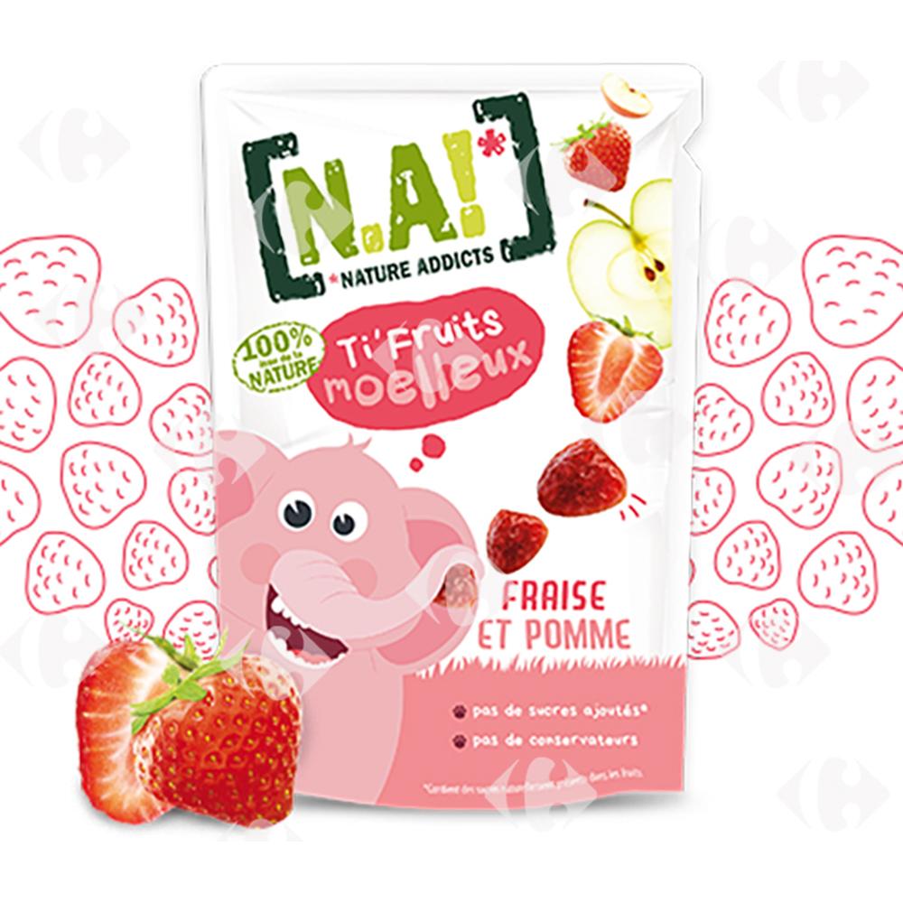 [669262] Gommes Ti Fruit Fraise Sans Sucre Nature Addicts 35g