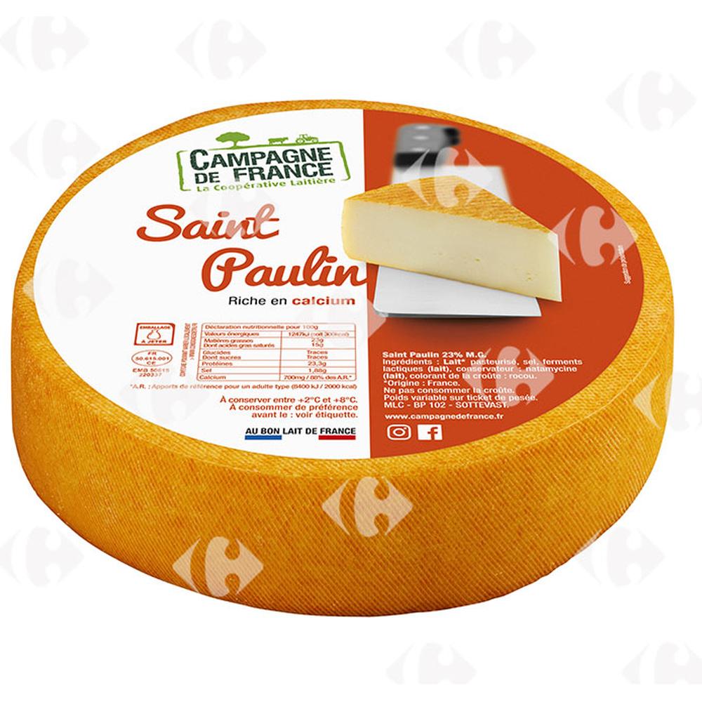 [662221] Fromage Saint Paulin Campagne de France 100g