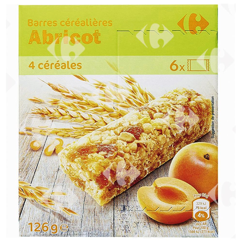 [184841] Barres de Céréales Abricot Carrefour 125g