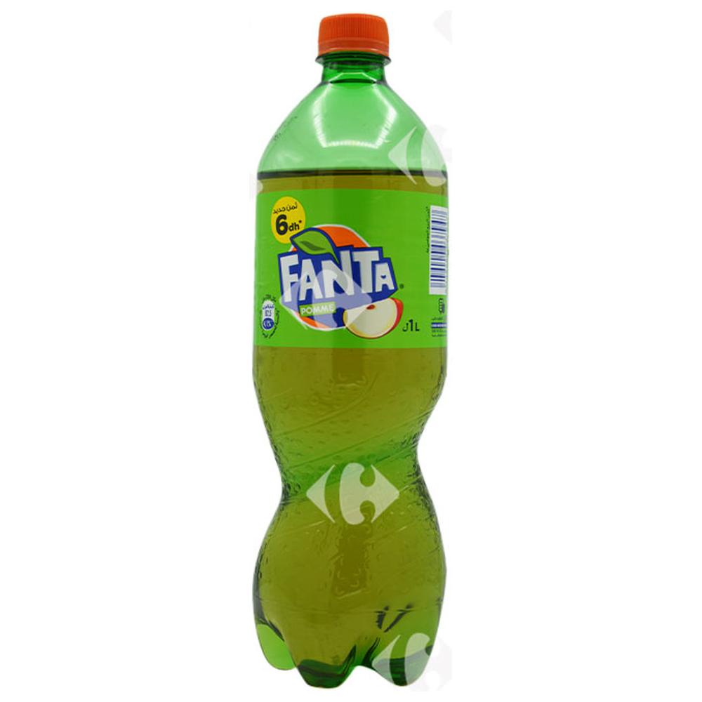 [615994] Boisson gazeuse Fanta pomme bouteille 1L