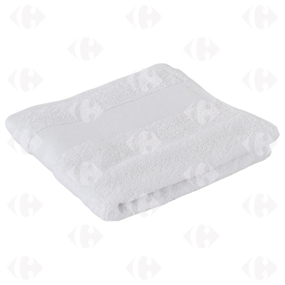 [539288] Serviette de Bain TEX Blanche 50x90cm