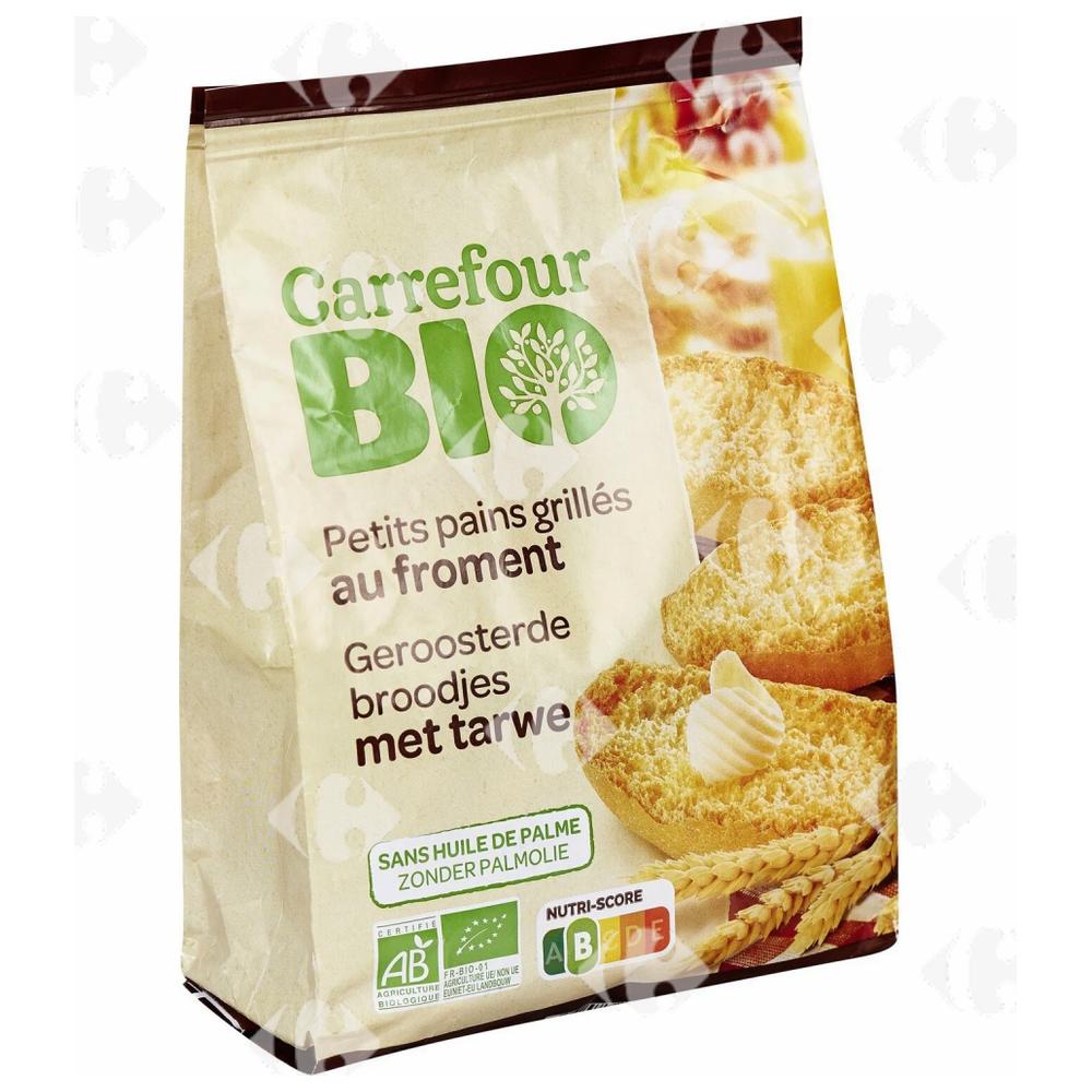 [666808] Petits Pains Bio Grillés au Froment Carrefour Bio 225g