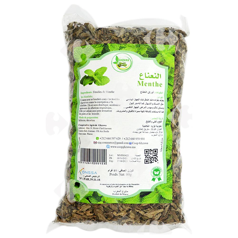[576596] Plantes Séchées Menthe Ghzaoua 80g