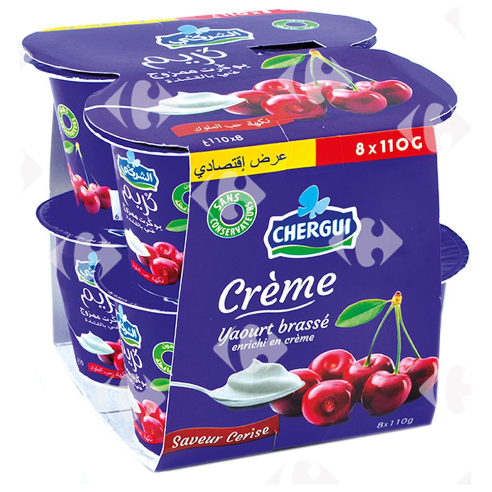 [627295] Pack Yaourt Brassé Cerise Crème de Chergui 8x110g