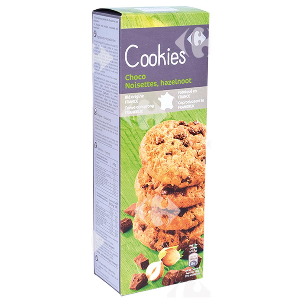 [163556] Cookies Chocolat Noisettes Carrefour 200g