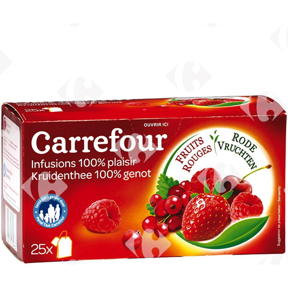 [171165] Infusions Fruits Rouges Carrefour 25 sachets