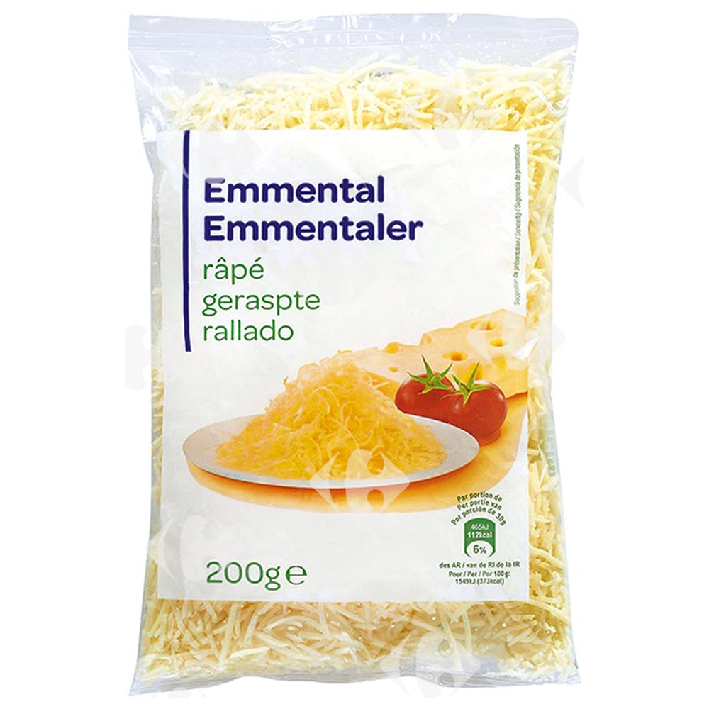 [357134] Emmental Râpé Carrefour Blanc 200g