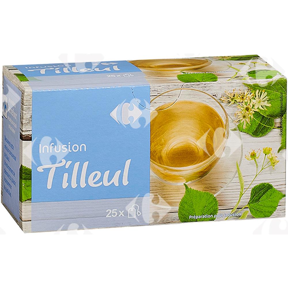 [656440] Infusions Tilleul Carrefour 25 sachets