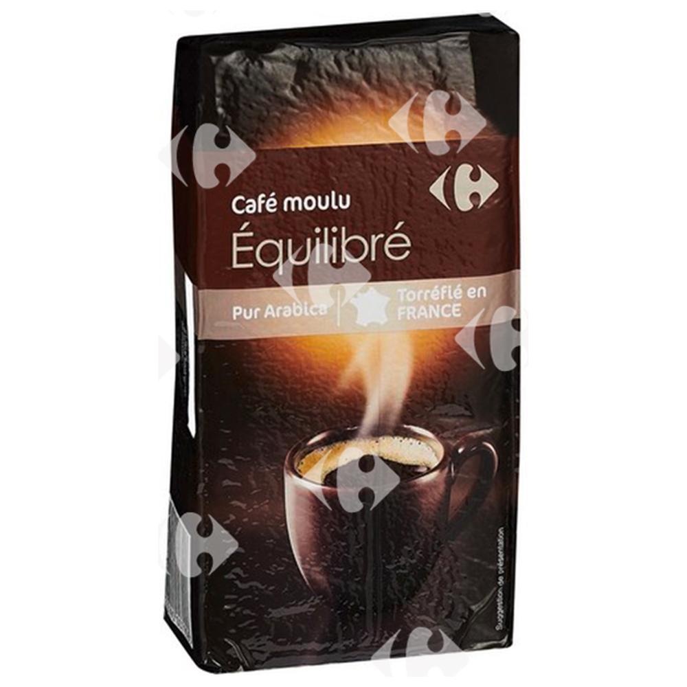Café Moulu Équilibré Arabica Carrefour 250g