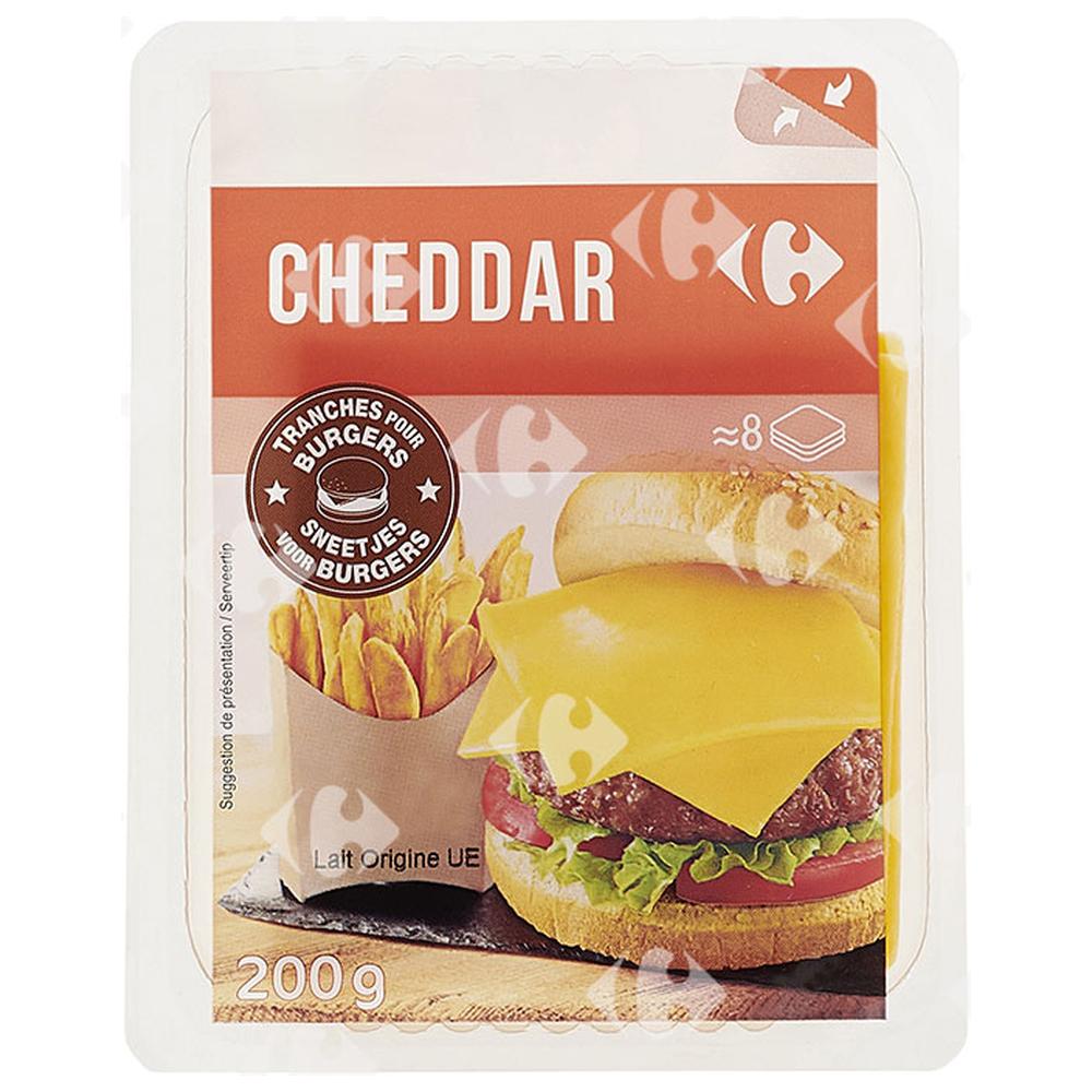 [188654] Cheddar en tranches Carrefour 200g