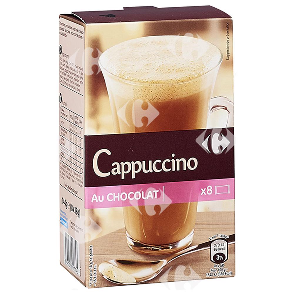 Stick Cappuccino Chocolat Carrefour 8x18g