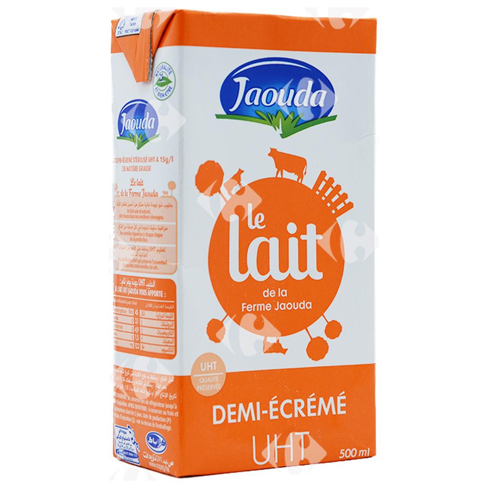 [62940] Lait UHT Demi-écrémé Jaouda 500ml