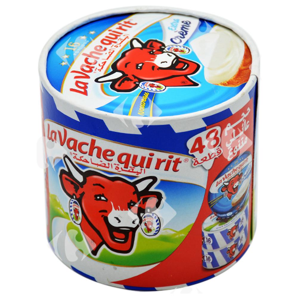 [599374] Lot Mixte de 2 Fromages Fondus : Fromage Standard - Fromage Extra Crème La Vache Qui Rit 48 unités