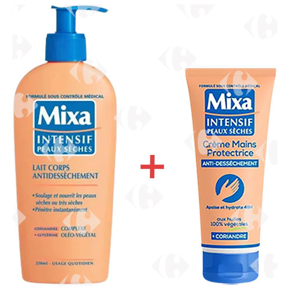 [643784] Lait Corps anti-dessèchement Mixa 250ml + Crème mains protectrice anti-dessèchement Mixa
