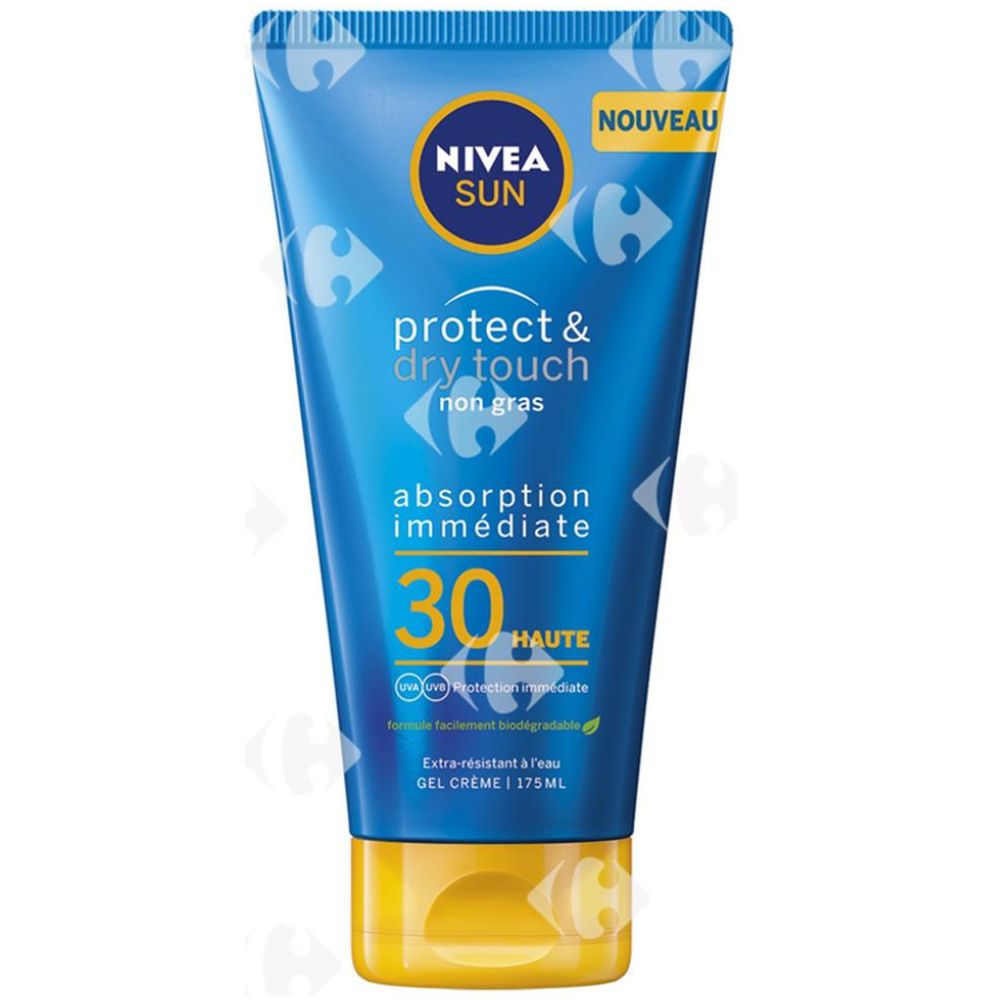 [643546] Lait Protect & Dry Touch Absorption immédiate SPF 30 Nivea Sun 175ml