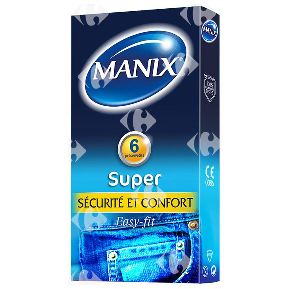 [681088] Préservatifs Easy Fit Super Manix 6 unités