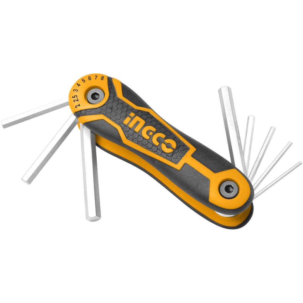 [607108] Clés Hex INGCO 8 pièces.