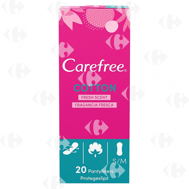 [51105] Protège Slips Plie Normal Sachet Carefree 20 unités