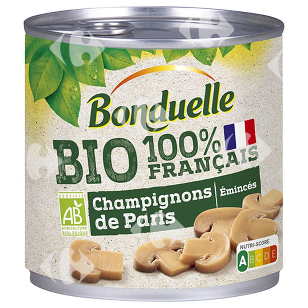 [659521] Champignons de Paris Emincés Bio Bonduelle 390g