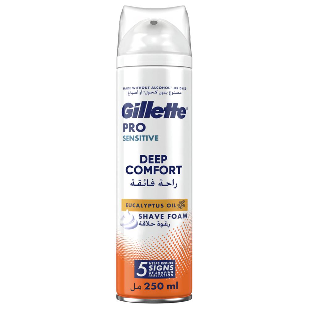 [689268] Mousse à Raser Pro Sensitive Foam Comfort Peau Sensible Gillette 200ml