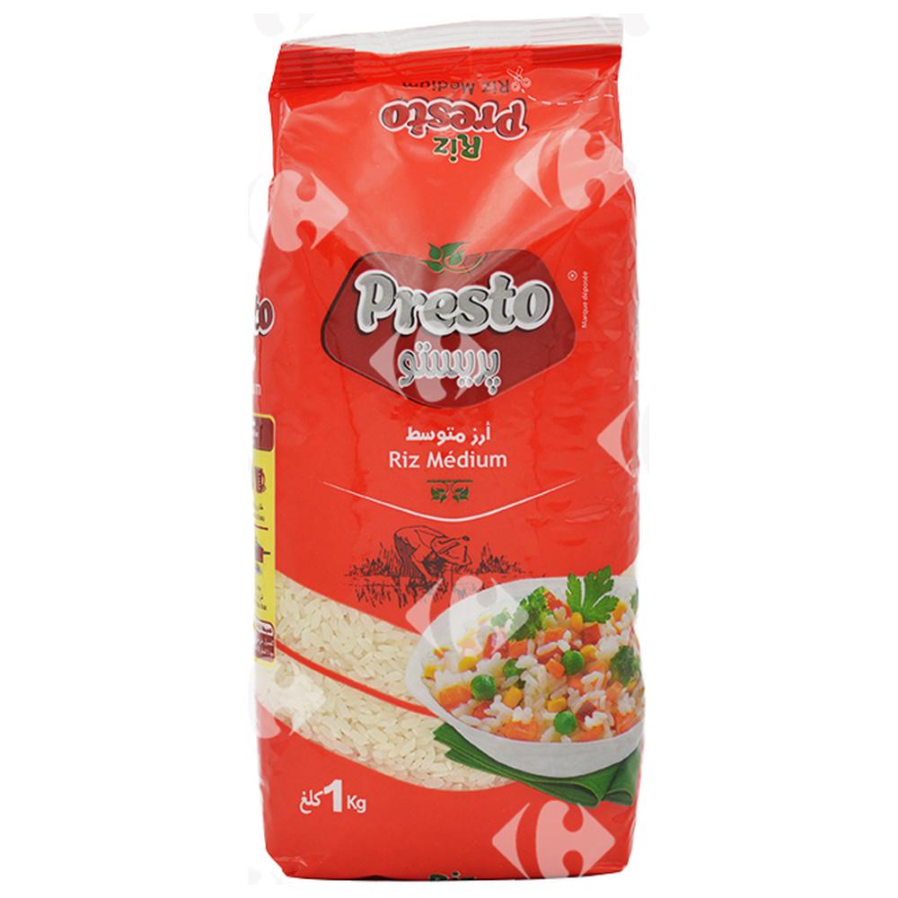 [559450] Riz Medium Blanchi Presto 1kg