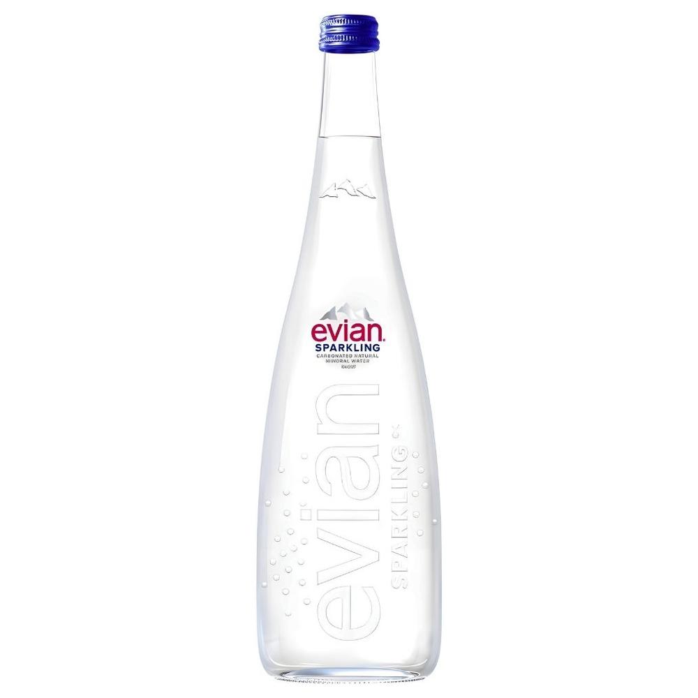 [715642] Eau Gazeuse Evian Verre 75CL
