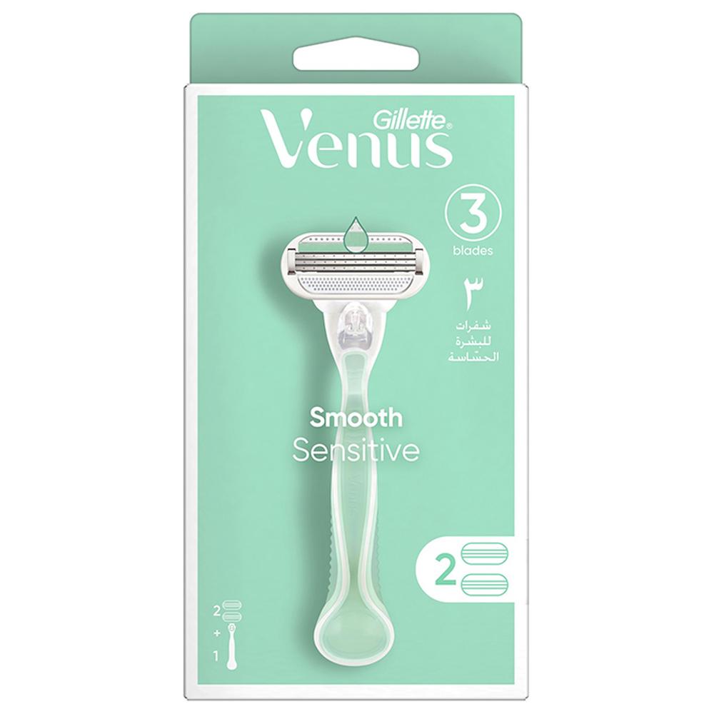 [664941] Rasoir Système Smooth Sensitive Venus 3 lames + 1 Rasoir + 1 Recharge