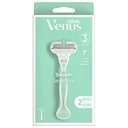 Rasoir Système Smooth Sensitive Venus 3 lames + 1 Rasoir + 1 Recharge