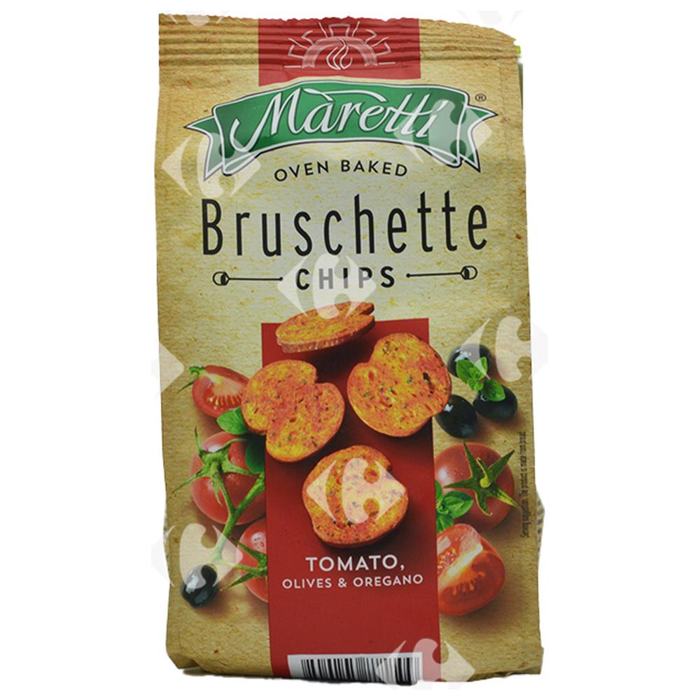 [390286] Bouchées de Pain Saveur Tomates Olives et à L'Origan Bruschette Maretti 70g
