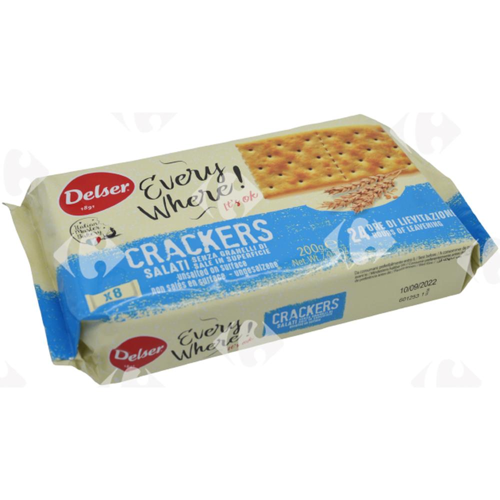 [377917] Crackers non Salés Delser 200g