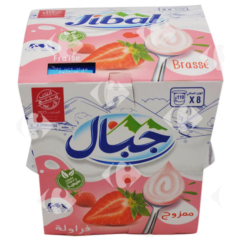 [490617] Pack Yaourt Brassé Fraise Jibal 8x110g