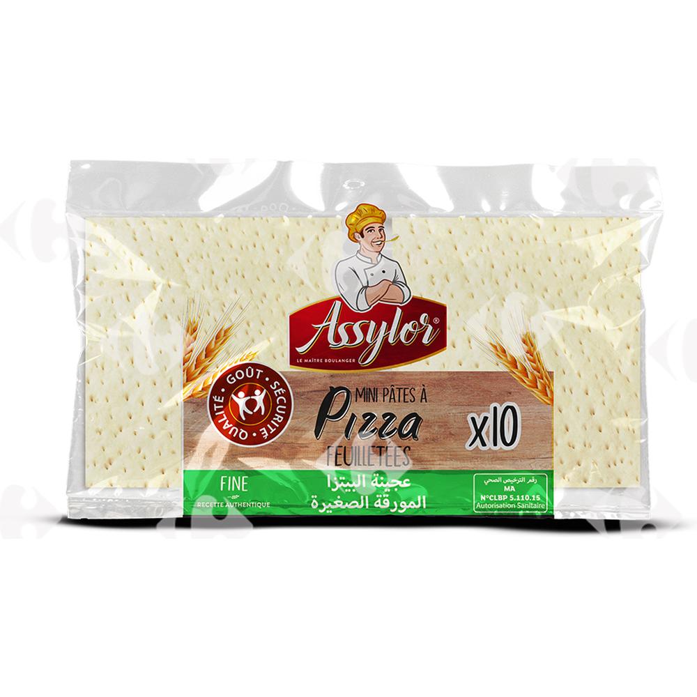[628224] Mini Pâtes à Pizza Feuilletées Assylor 10 unités