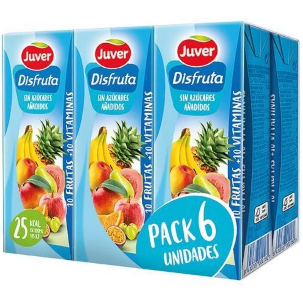 Pack Jus 10 Fruits 10 plus Vitamines Disfruta Juver 6x200ml