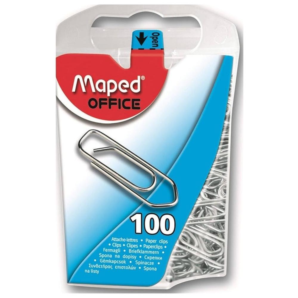 [370034] Trombones Maped en Acier Contenu 100 Pièces 25 mm