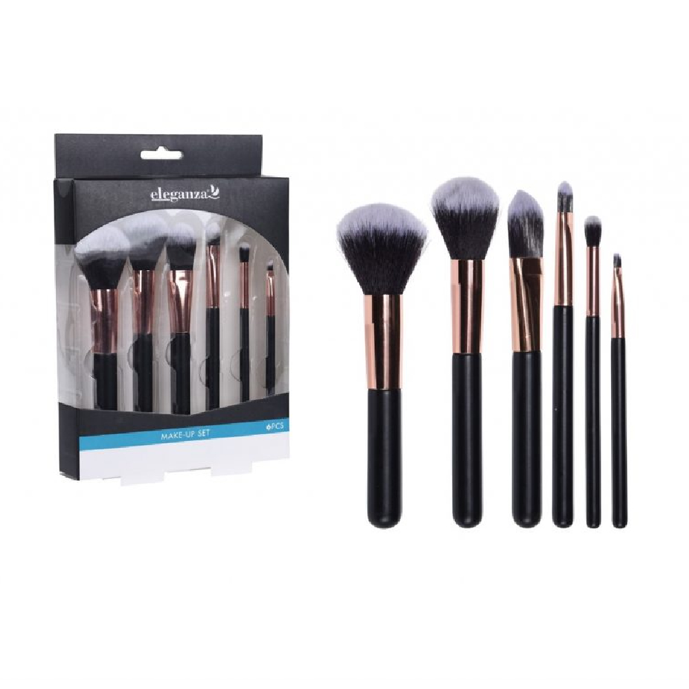 [656349] Set Pinceaux de Maquillage Eleganza 6 unités